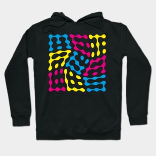 Twisted Metaballs Typography (CMY) Hoodie